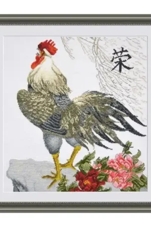 Gecertificeerd Kraaiende haan borduren (pakket)