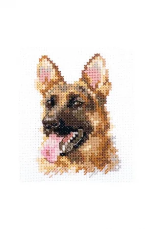 Alisa Animal Portraits Shepherd 0-209 borduren (pakket) Hete Deal