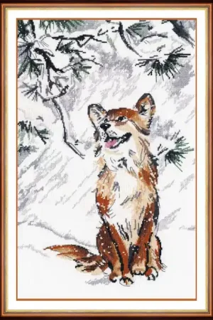 Laatste Versie Oven The first snow was falling borduren (pakket) **